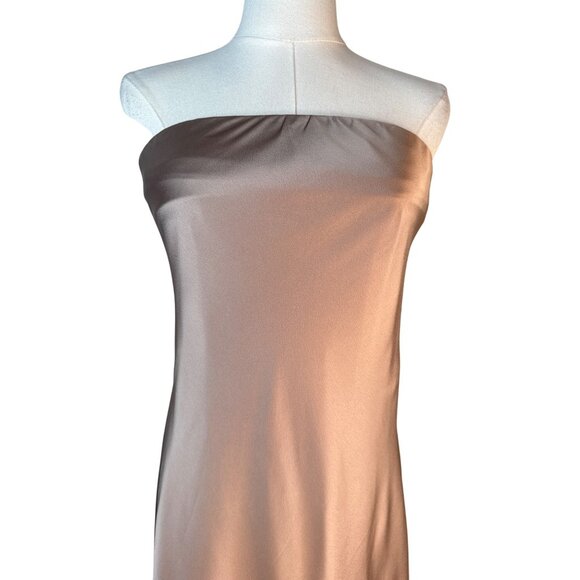 NWOT Show Me Your Mumu Large Taylor Tube Maxi Dress Dune Luxe Satin - Picture 5 of 16